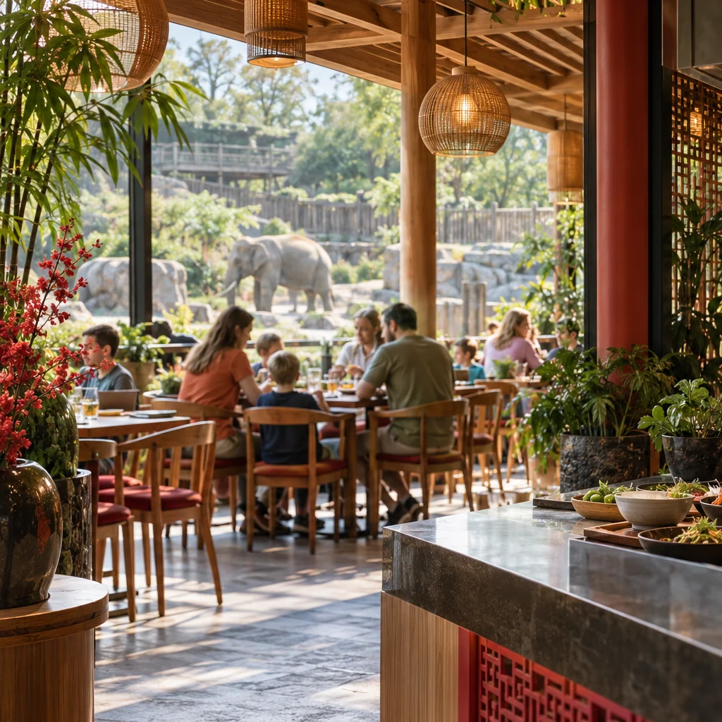 Bandipur im Karlsruher Zoo verbindet asiatische Küche und Zoobesuch