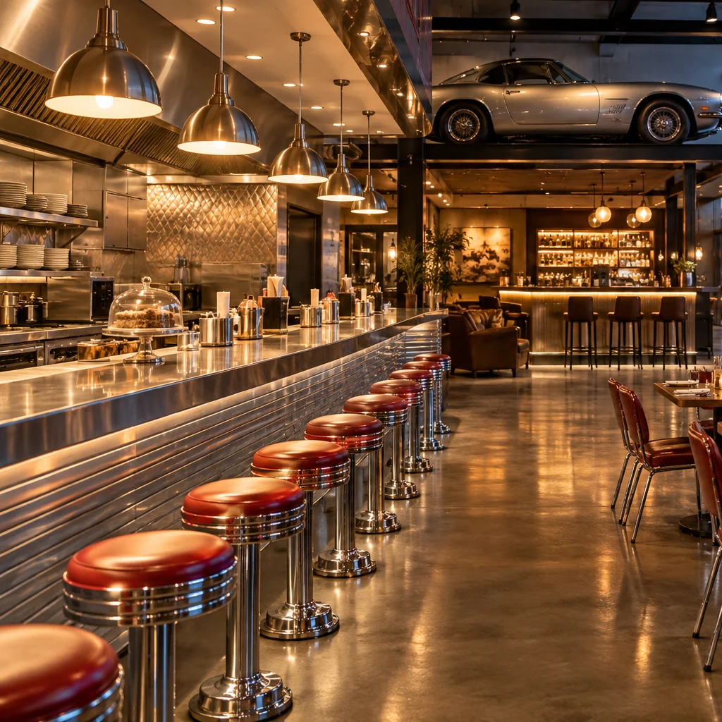 MotoBene im Motorworld Village Metzingen verbindet Restaurant, Bar und Diner
